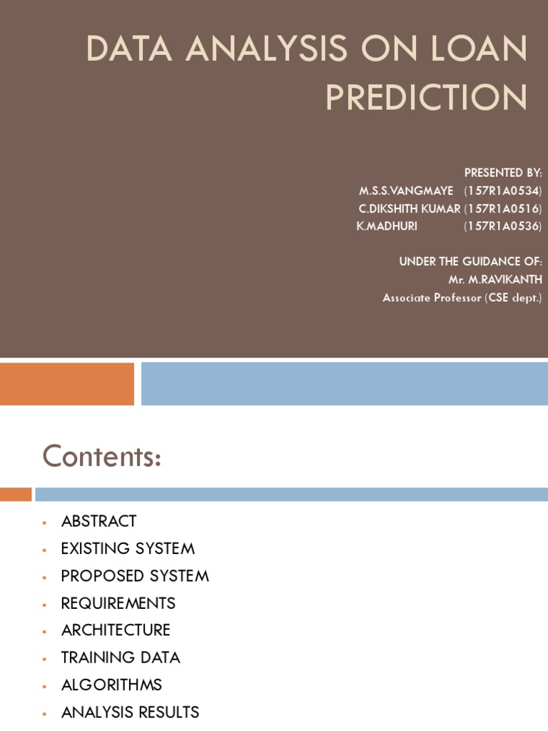 Data Analysis On Loan Prediction | PDF | Logistic Regression