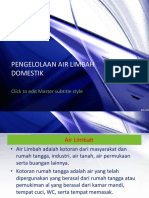 Pengelolaan AIR LIMBAH DOMESTIK Reguler