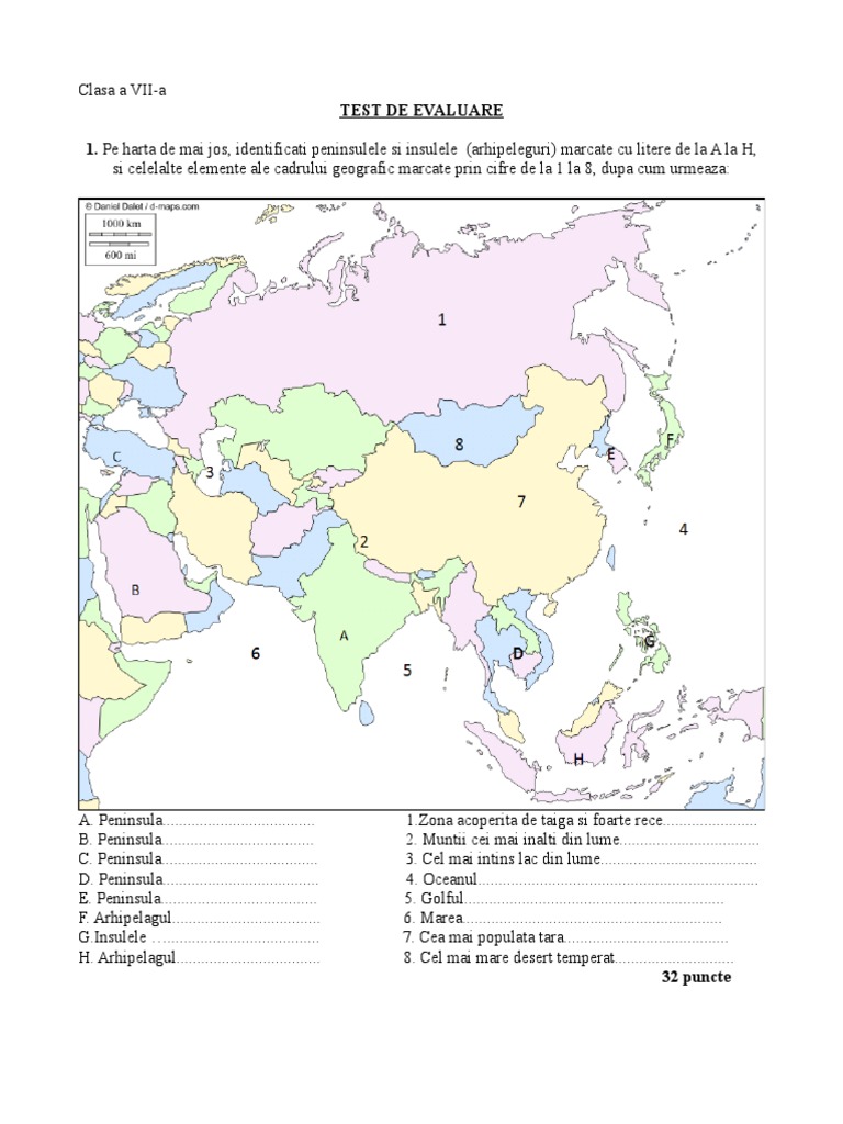 Asia Test 1 2017-2018 | PDF