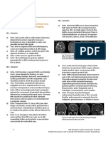 Answer Key: Radiological Investigations in Neuroanaesthesia and Neurocritical Care: Part 2. Magnetic Resonance Imaging