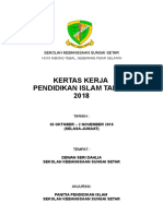 Kertas Kerja Pendidikan Islam 2018