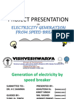 Generating Electricity from Speed Breakers