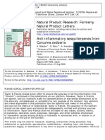 Anti-inflammatory compounds from Curcuma zedoaria