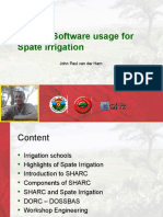 6.10 SHARC Software Usage For Spate Irrigation: John Paul Van Der Ham