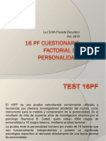 16 PF Cuestionario Factorial de Personalidad