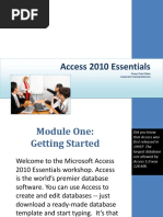 Access 2010 Essentials: Power Point Slides Corporate Training Materials