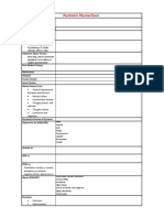 Psychiatric Physical Exam - 1 Page Template
