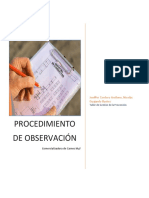 Procedimiento Observación