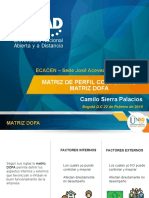 Matriz de Perfil Competitivo y DOFA