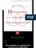 Lacan Dictionary Evans PDF