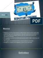 Budgetary Control Process and Importance