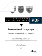 Common Curriculum For Languages