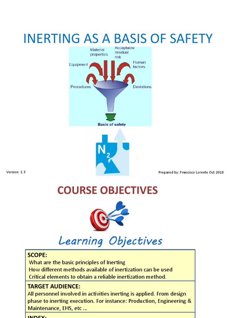 Inerting Principles and Safety Methods | PDF | Combustion | Chemistry