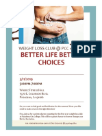 Weight Loss Club PCC Advertisement Flyer