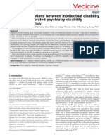 Medicine: Mutual Associations Between Intellectual Disability and Epilepsy-Related Psychiatry Disability