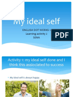 My Ideal Self: English Dot Works 1 Learning Activity 2 Sena