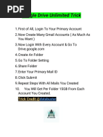 Google Drive Unlimited Trick @databuster