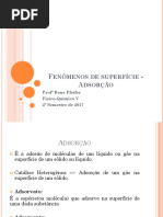 Fenômenos de Superfície - Adsorção
