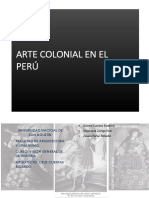 Arte colonial en Perú: religión, cultura y expresiones artísticas
