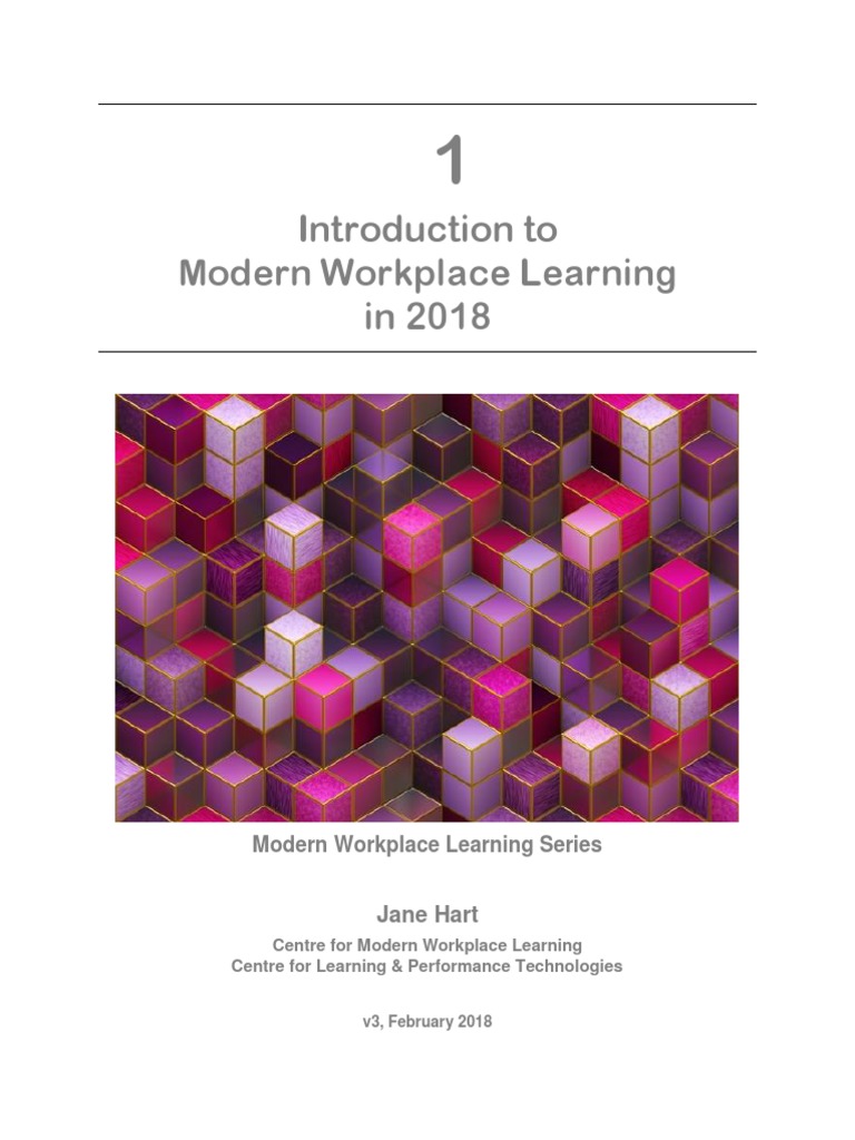 Introduction To in 2018 Modern Workplace Learning | PDF | Educational ...