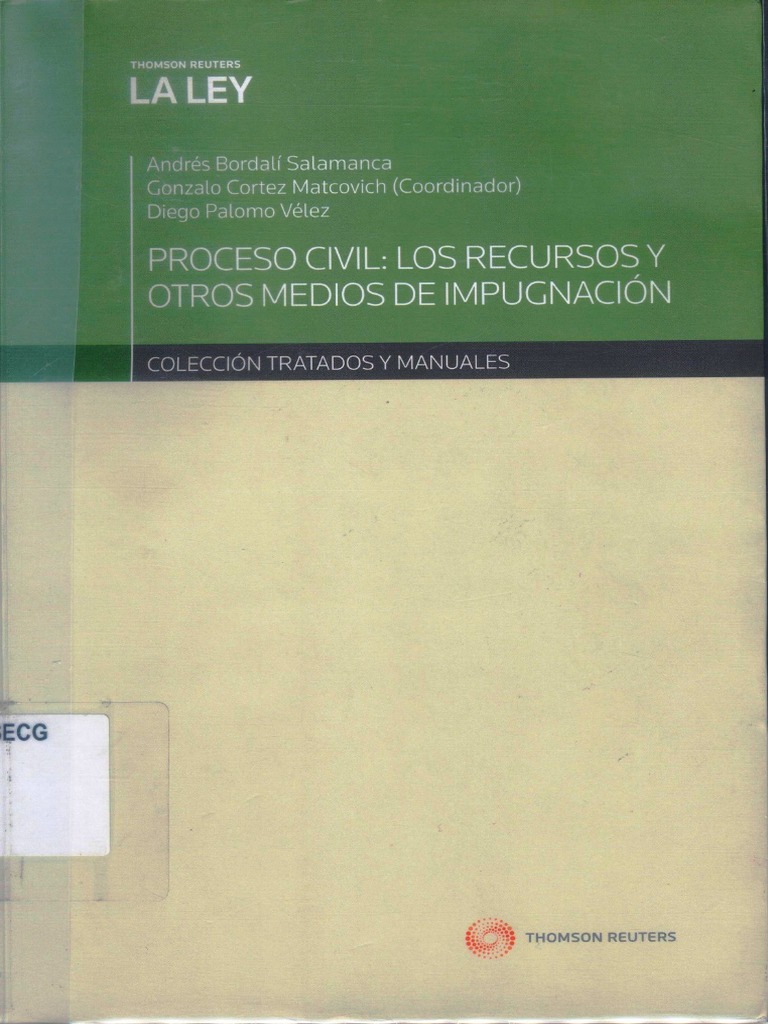 Proceso Civil Los Recursos y Otros Medios de Impugnacion PDF | PDF