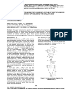 The Influence of Geometric Elements of The Hydrocyclone On The Efficiency of Cleaning The Drilling Mud