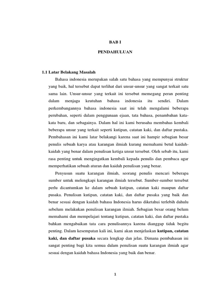 B Indo Kutipan Catatan Kaki Dan Daftar Pustaka Docx