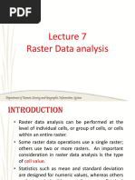 Lecture 7 Raster Data Analysis - Local, Neighborhood and Regional Operations