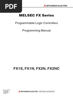 Programming Manual Fx1s Fx1n Fx2n C Series Unlockplc Com Relay Programmable Logic Controller