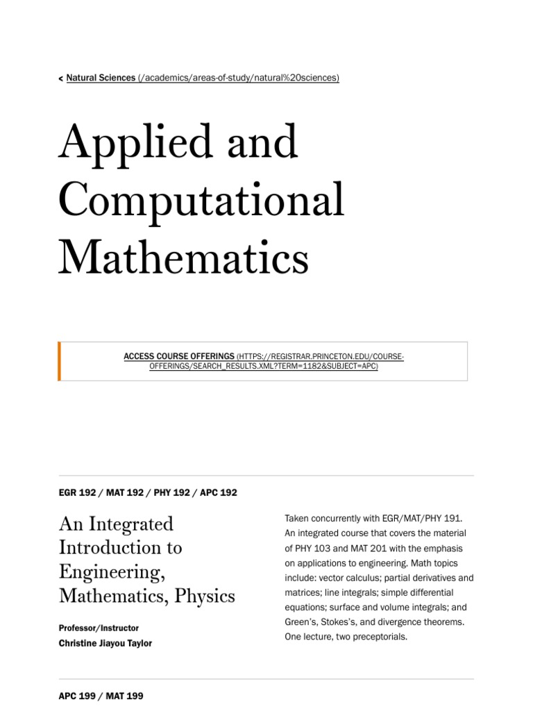Princeton University Mathematics – UHIW