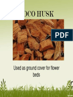 Coco Husk: Used As Ground Cover For Flower Beds