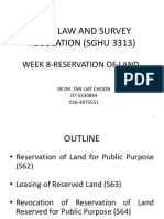 8 Reservation of Land PDF