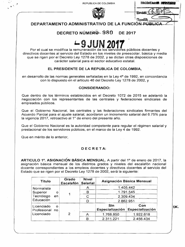 Salario 2017 PDF | PDF | Salario | Educación de la primera infancia
