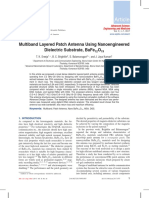 Article: Multiband Layered Patch Antenna Using Nanoengineered Dielectric Substrate, Bafe O