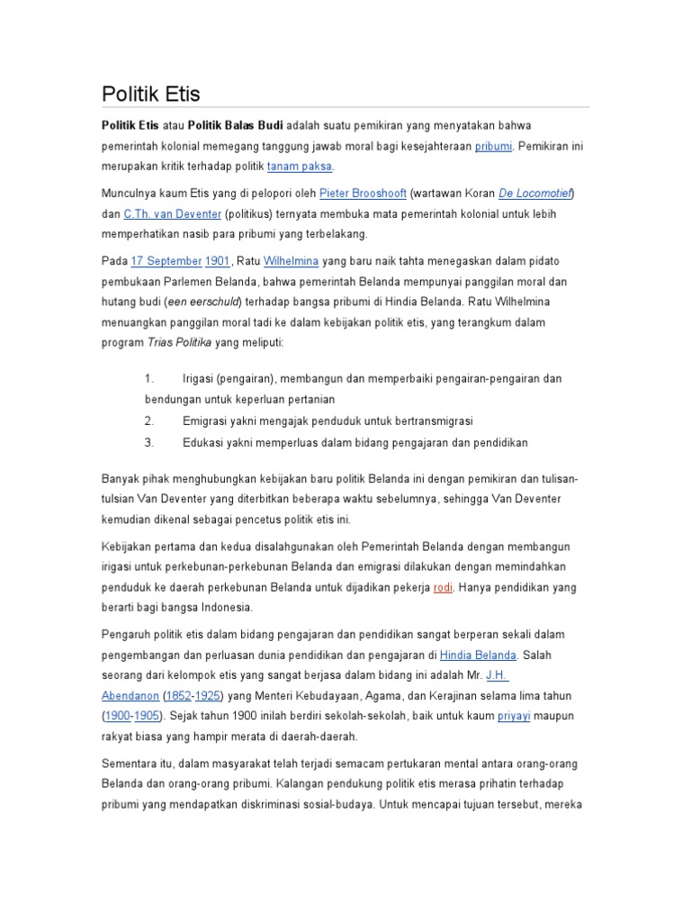 Politik Etis Pdf