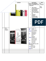 No. Model Gambar Specifikasi Price: Sony Xperia Z1 Compact 4G Lte - Ram 2Gb/16Gb - 20.7Mp - Quadcore 2.2Ghz - Tahan Air