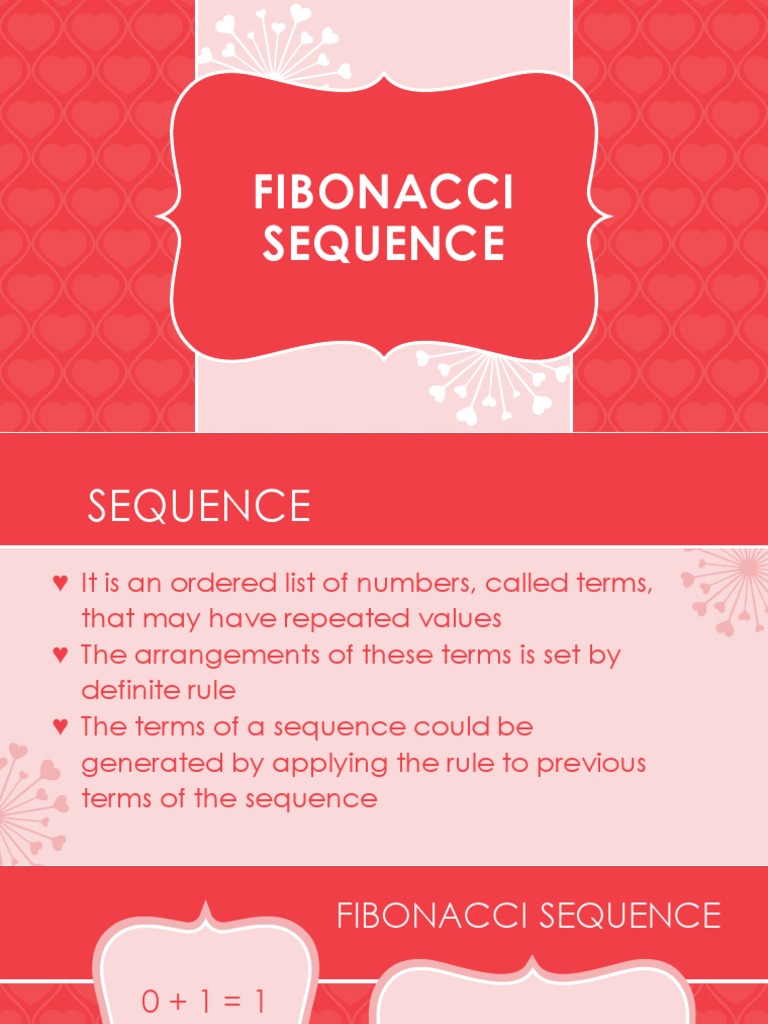 Fibonacci Sequence | PDF | Ratio | Sequence