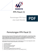 PPH Pasal 21 Mandor