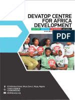 Profile of Devatop Centre for Africa Development-2018 Version