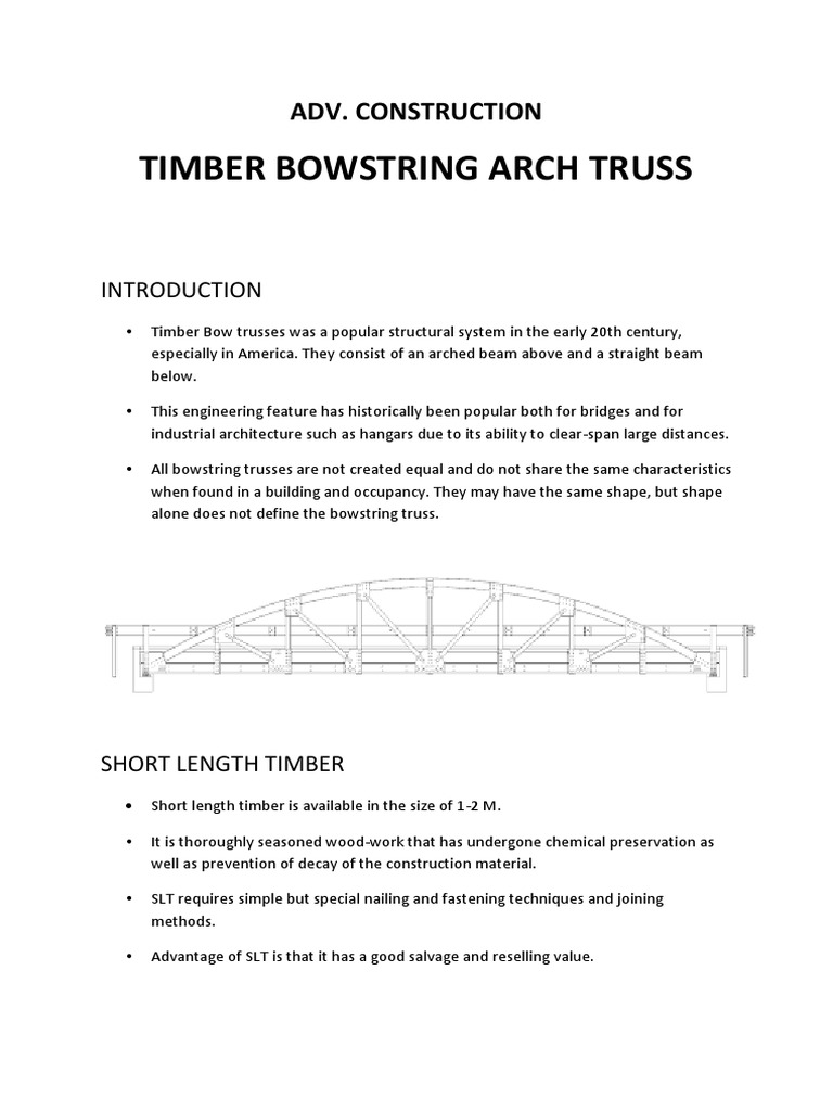 Bowstring Truss Report.docx | Truss | Roof