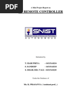 PC Remote Controller: A Mini Project Report On