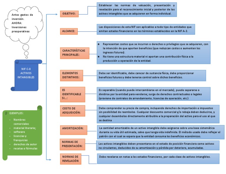 mapa nif c8 Activo intangible Precios