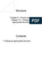 Structure: Chapter 9 - Power-Control Chapter 10 - Finding An Appropriate Structure