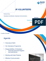 Briefing For Volunteers: Pauline Chua Volunteers Coordinator, Corporate Communications