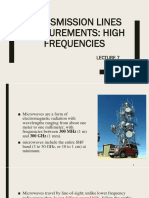 Transmission Lines Measurements: High Frequencies