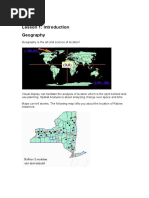 Lesson 1: Introduction Geography