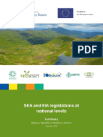 SEA and EIA Legislations at National Levels: Belarus, Republic of Moldova, Ukraine