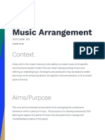 Music Arrangement: Context
