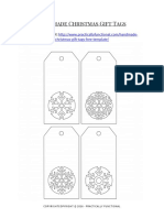 Snowflake Gift Tags PDF