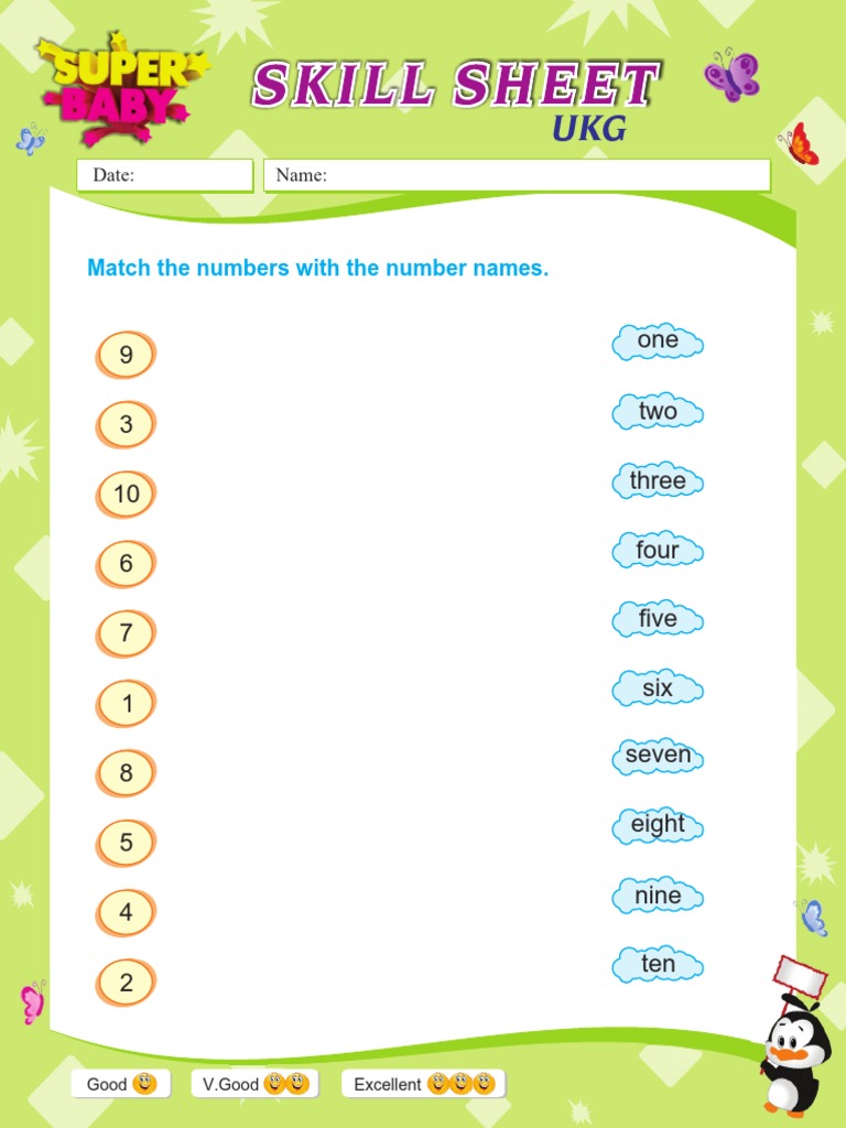 UKG Number Activities and Exercises | PDF